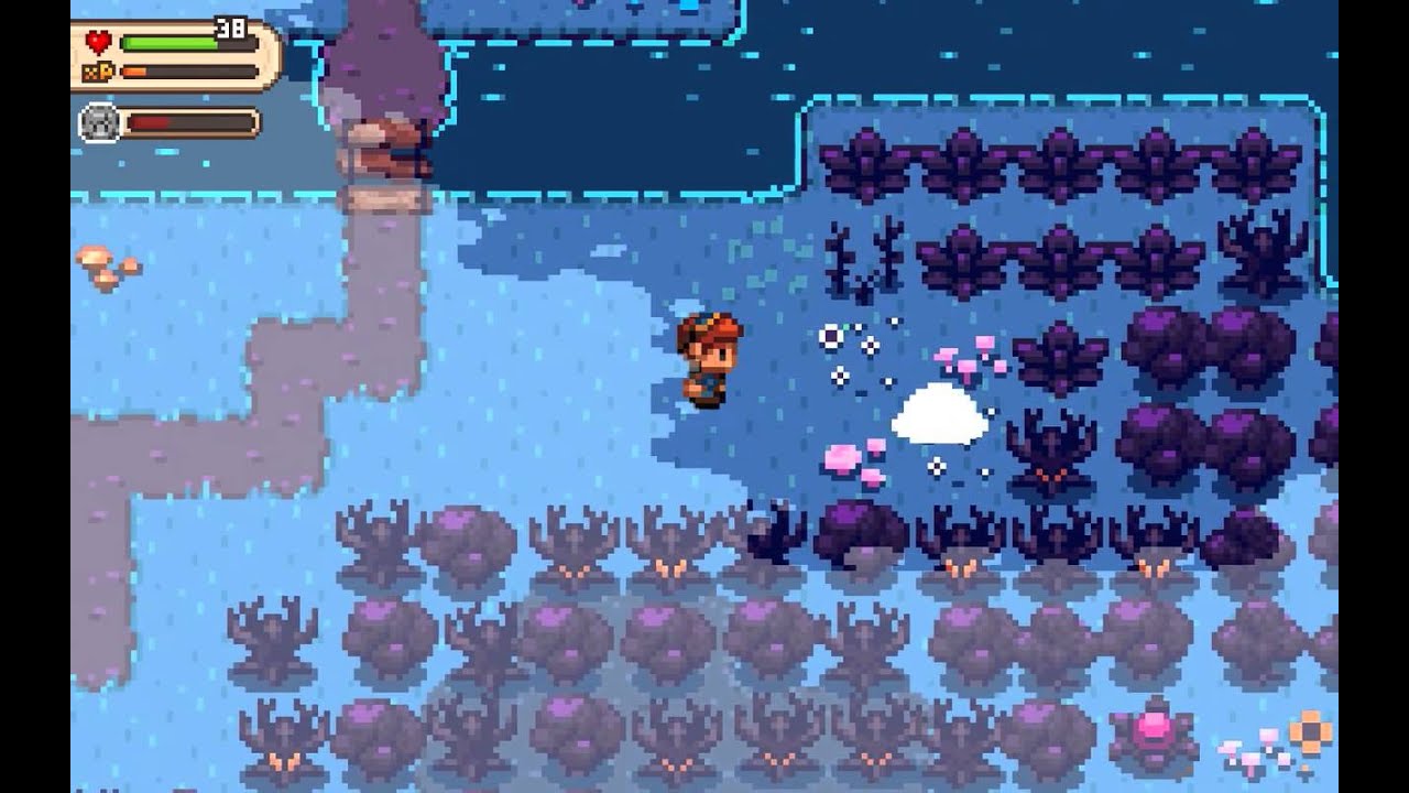 evoland 2 haunted forest dungeon spikes and armor